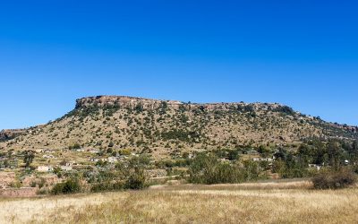 LESOTHO: Thaba Bosiu, the most important mountain of the country